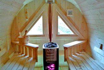 Sauna in butoi